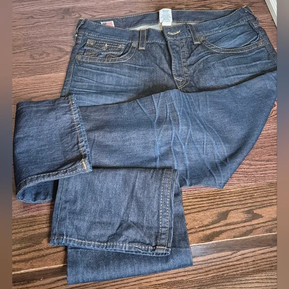 True Religion Ricky Big T Men's Blue Jeans - Picture 12 of 13